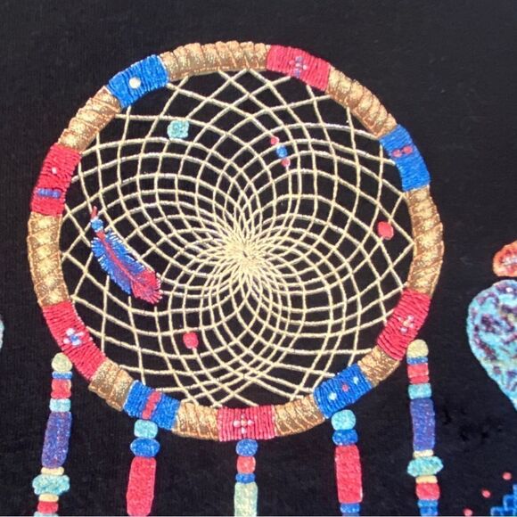 Vtg Desert Impressions Jackson Hole Native American Design T-Shirt Dress Sz XL - Picture 7 of 10